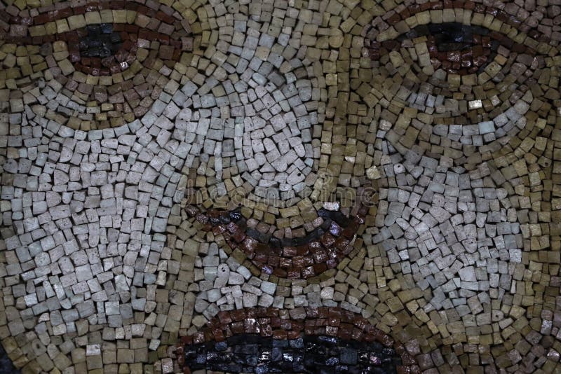 Download Dekorativ mosaik fotografering för bildbyråer. Bild av troar - 76704055