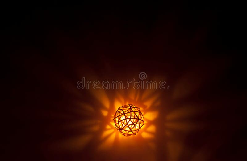 Dekorativa orange bollradljus stock illustrationer
