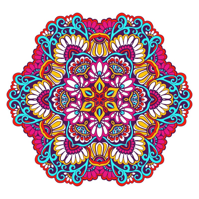 Dekorative Mandala Color