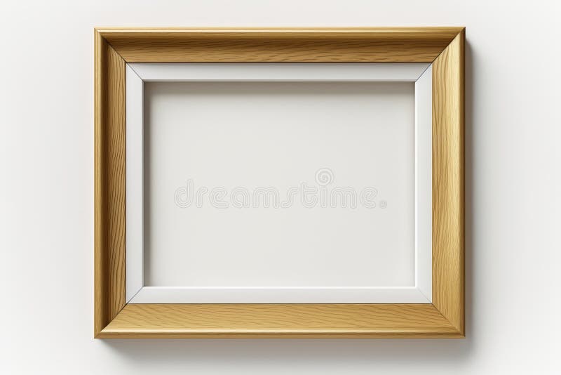 Dekorative, weiße und goldene Rahmen auf rosa Hintergrund Grafik-Mock für Kunst generative ai lizenzfreie stockbilder