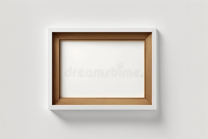 Dekorative, weiße und goldene Rahmen auf rosa Hintergrund Grafik-Mock für Kunst generative ai lizenzfreie stockfotografie