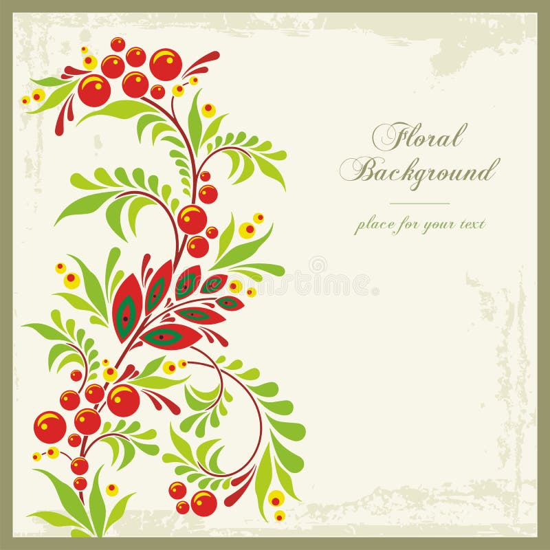 Dekorativer mit Blumenhintergrund in der Weinlese-Art stock abbildung Dekorativer mit Blumenhintergrund in der Weinlese-Art stock abbildung