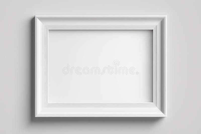 Dekorativer weißer Rahmen auf rosa Hintergrund Grafik-Mock für Kunst generative ai lizenzfreie stockbilder