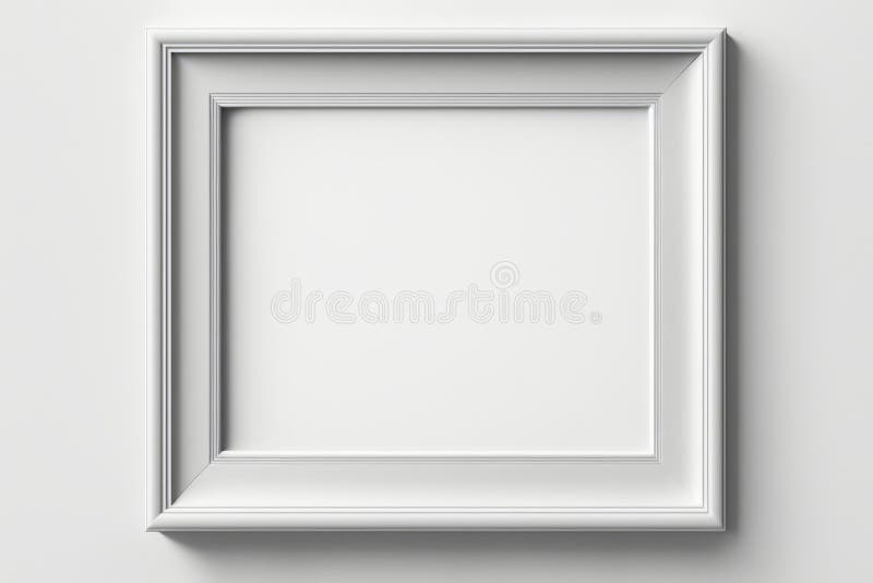 Dekorativer weißer Rahmen auf rosa Hintergrund Grafik-Mock für Kunst generative ai lizenzfreie abbildung