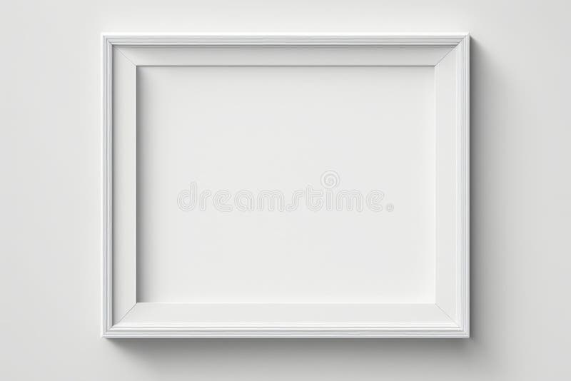 Dekorativer weißer Rahmen auf rosa Hintergrund Grafik-Mock für Kunst generative ai lizenzfreie abbildung