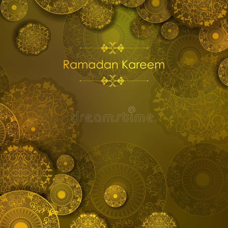 Decorated Islamic Arabic floral design for Ramadan Kareem background on Happy Eid festival in vector. Decorated Islamic Arabic floral design for Ramadan Kareem background on Happy Eid festival in vector