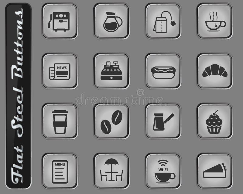Del caffè icone semplicemente royalty illustrazione gratis Del caffè icone semplicemente royalty illustrazione gratis