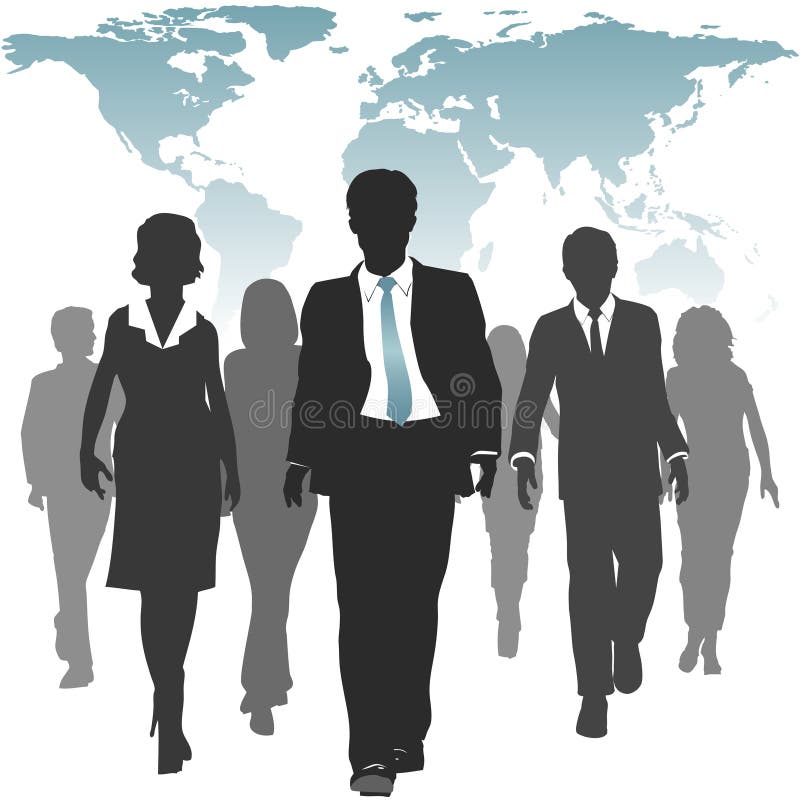Del mundo de trabajo de los recursos humanos de la fuerza hombres de negocios stock de ilustración Del mundo de trabajo de los recursos humanos de la fuerza hombres de negocios stock de ilustración
