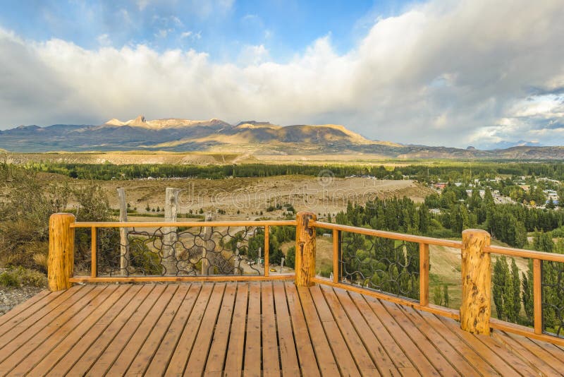 Del Valle Viewpoint, Los Antiguos, Argentina stock photography Del Valle Viewpoint, Los Antiguos, Argentina stock photography