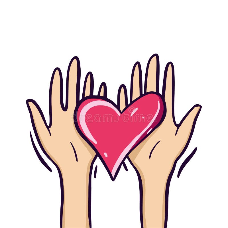Dela hopp Välgörenhet och donation Ge och dela din förälskelse till folk hands hjärtaholdingsymbol bakgrund isolerad white stock illustrationer Dela hopp Välgörenhet och donation Ge och dela din förälskelse till folk hands hjärtaholdingsymbol bakgrund isolerad white stock illustrationer