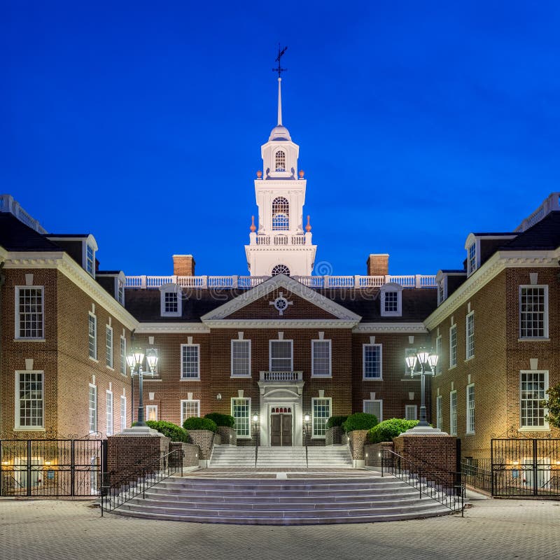 Capitol Building in Dover, Delaware. Stock Photo Image of government