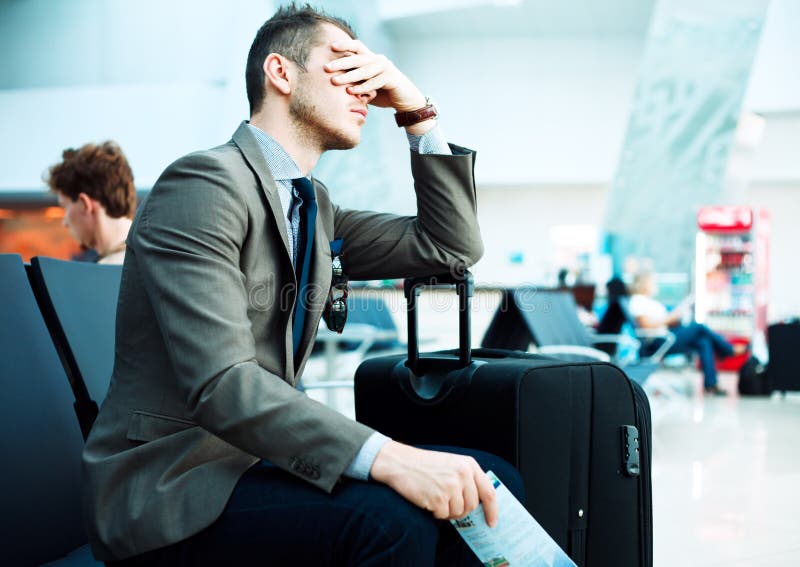 Delayed flight royalty free stock image