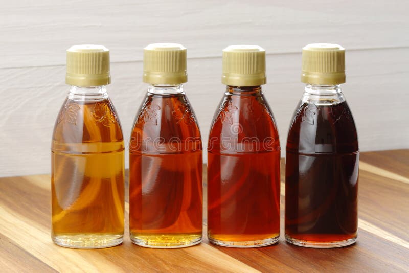 Delcious maple syrup stock images
