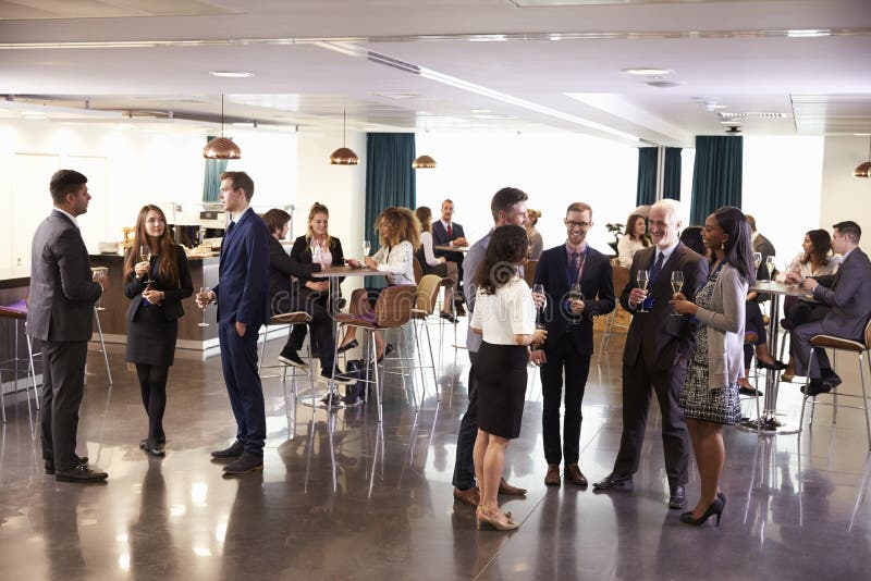 Delegates Networking At Conference Drinks Reception