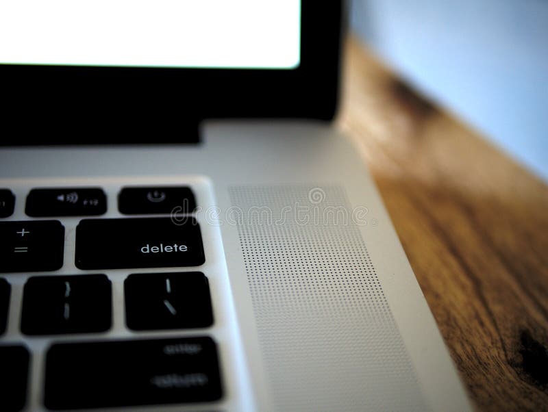 Keyboard delete key stock photo. Image of