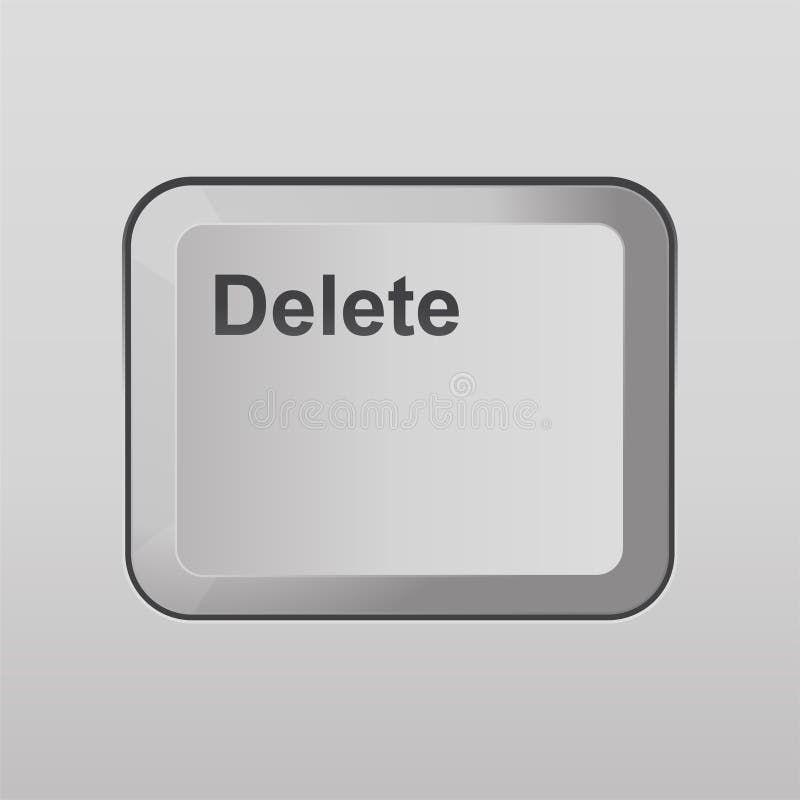 Delete keyboard button.