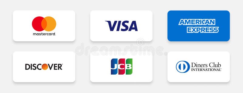 Credit Card Logos Stock Illustrations – 836 Credit Card Logos Stock