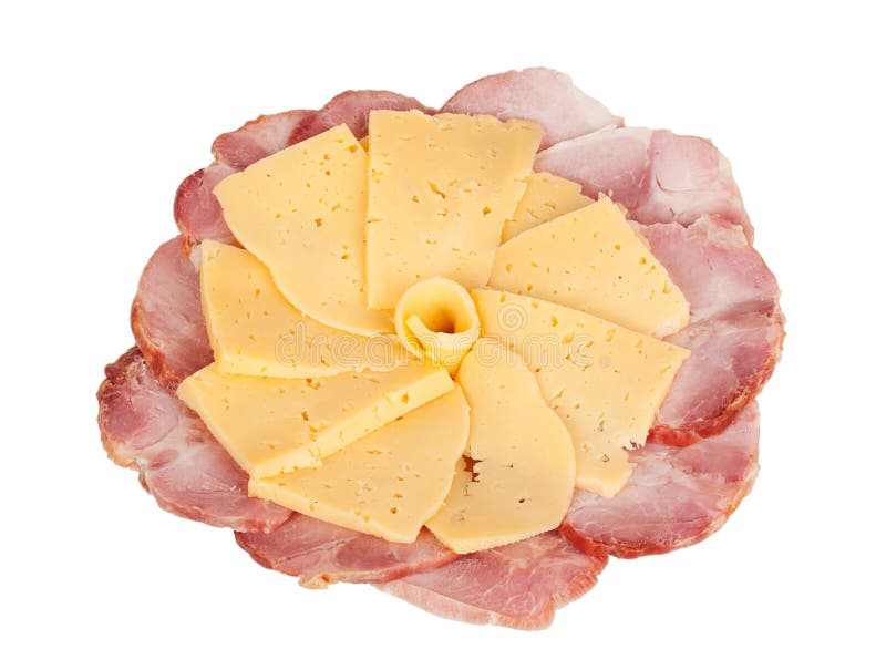 Deli Meats and Cheese on a Plate Stock Image Image of kitchen, buffet