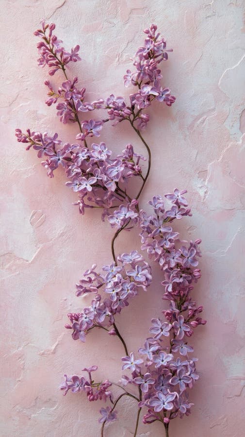 Delicadas flores rosas en flor contra un suave fondo pastel en primavera fotos de archivo libres de regalías