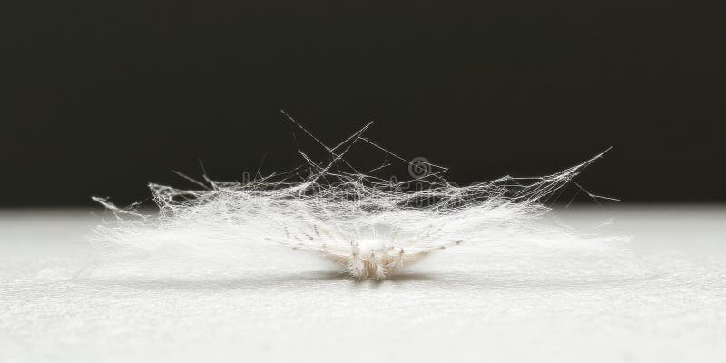 Delicat Alb Păianjen Mică Insectă Natură Macro Fotografie artă imagine pură lumină faună curată stock illustration