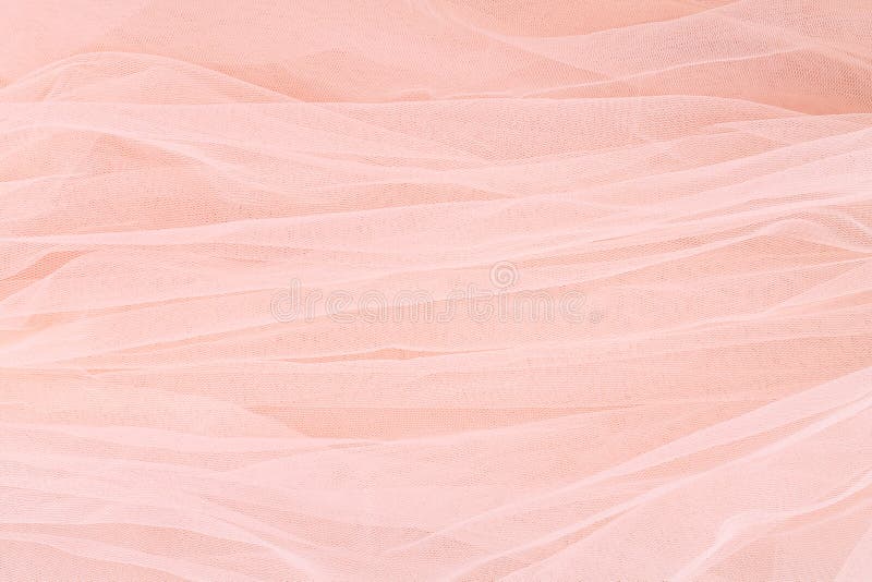 The Delicate Background with Peach Color Tulle. Stock Photo - Image of light,  love: 166431698