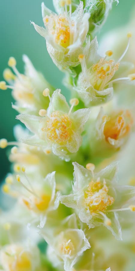 Delicate close up of vibrant yellow and white flower blossoms on a soft blurred background in springtime bloom, AI stock images