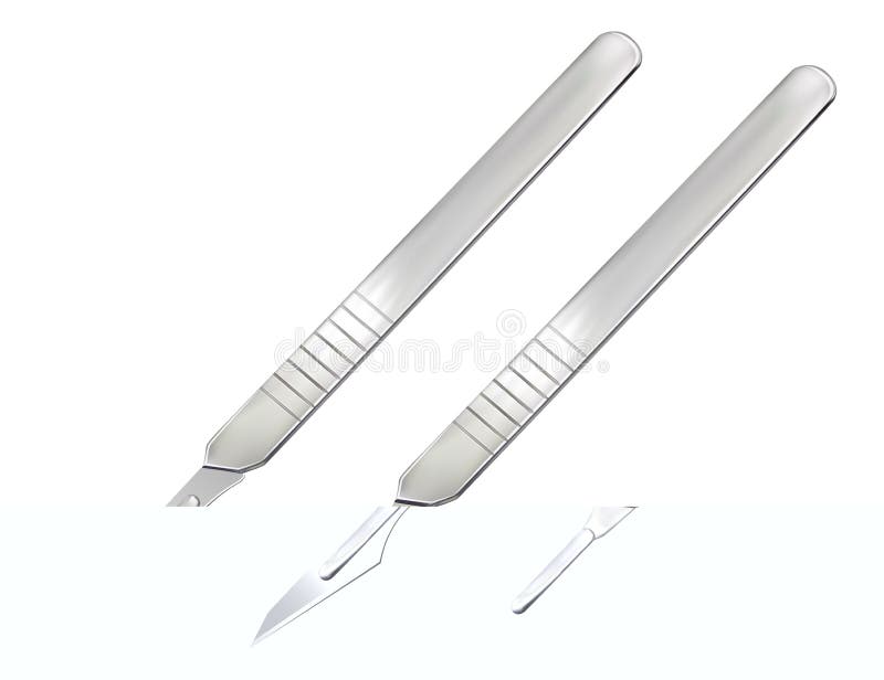 Surgical Scalpel , Abdominal Allmetal Reusable For Multiple Use