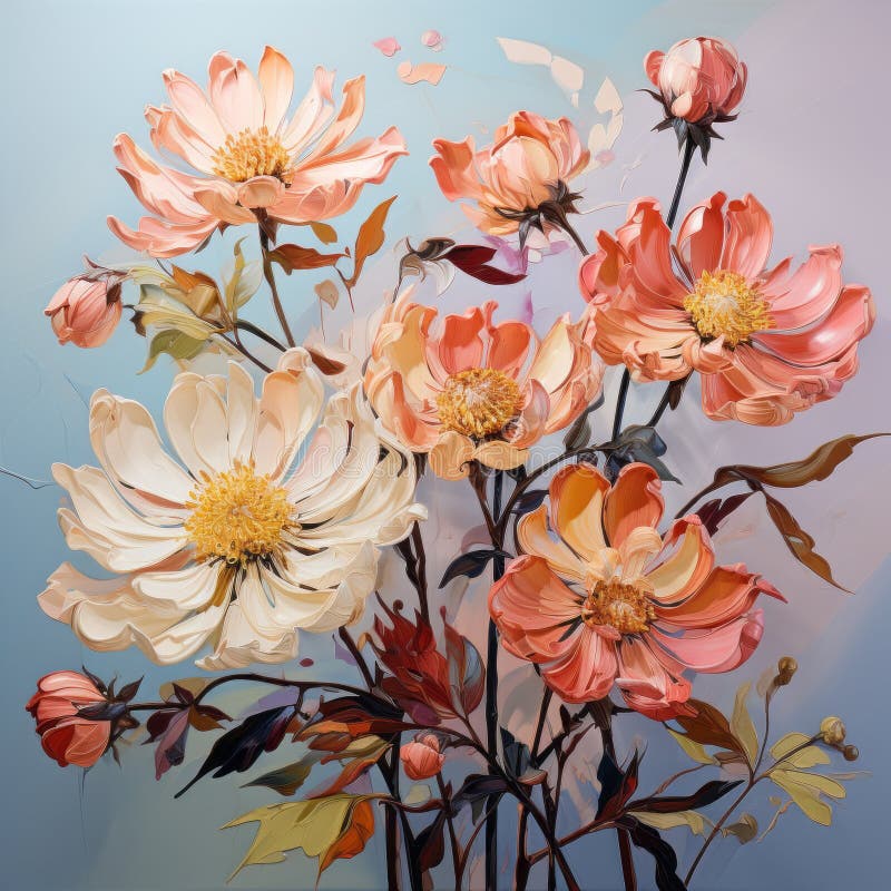 A flower vase featuring a stunning arrangement of white, pink, and blue flowers, reminiscent of the artistic style of cyril rolando. the vase is adorned with light orange and light bronze hues, creating a captivating contrast. the detailed compositions and multilayered texture evoke the influence of serge marshennikov. this high-resolution image showcases naturalistic depictions of flora and fauna,. Multilayered compositions stock images, royalty-free photos and pictures