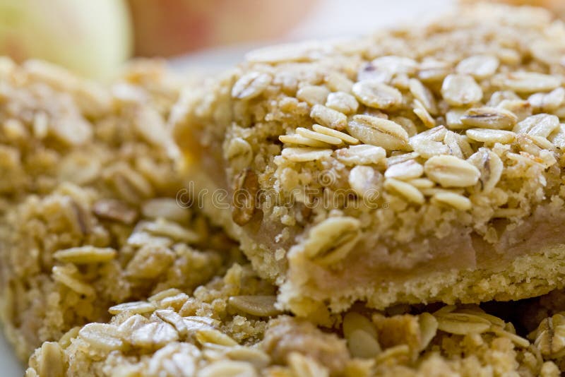 Delicious Apple and Oat Bars Stock Photo Image of snack, baking 33047308