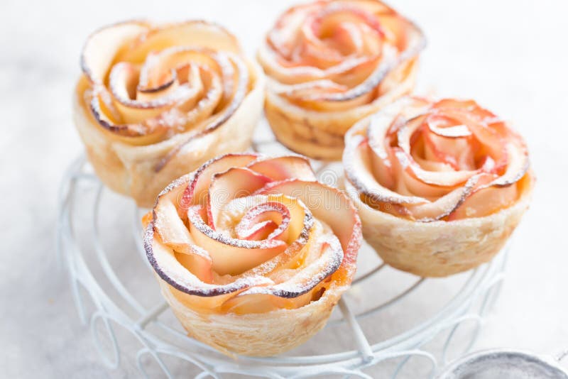 apple rose tart with puff pastry apple rose tart with puff pastry