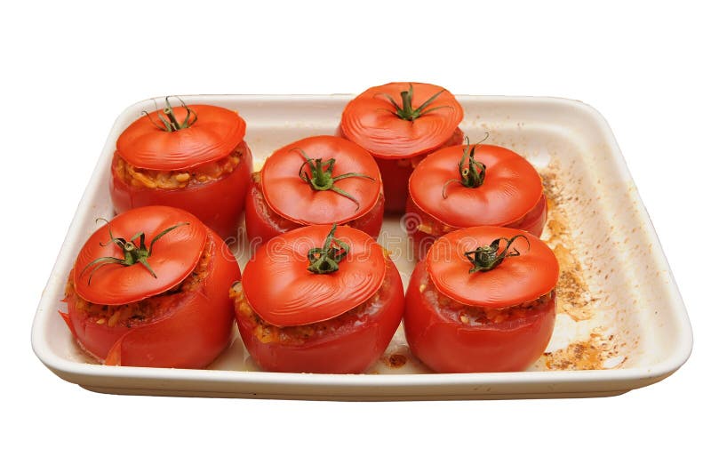 Delicious baked stuffed tomatoes