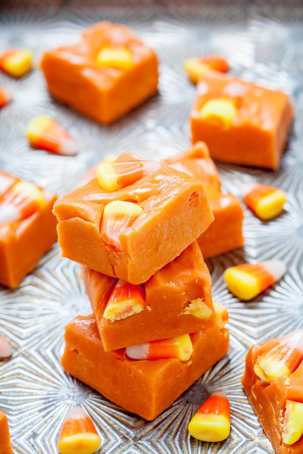 Delicious Butterfinger Fudge Stock Photo Image of gourmet, orange