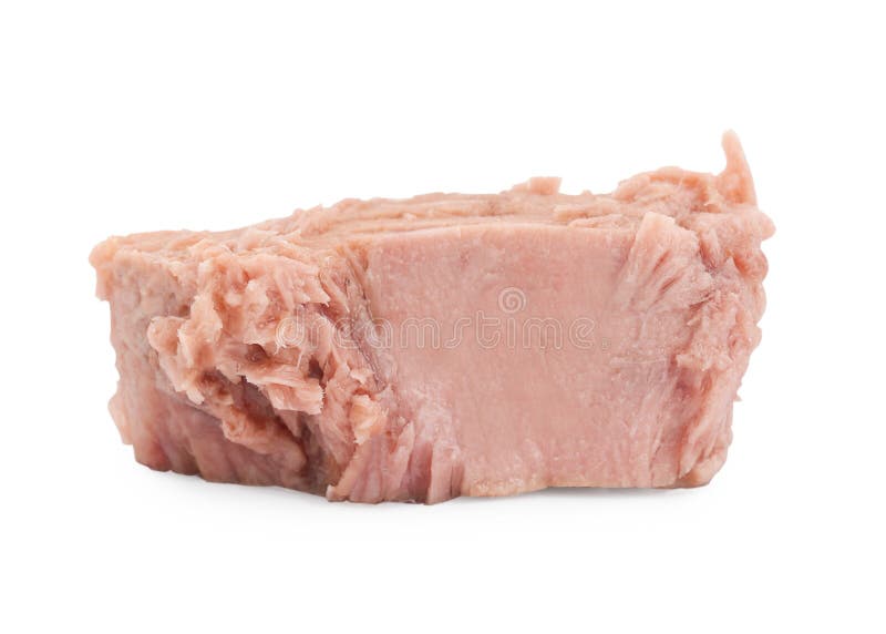 Delicious Canned Tuna Chunk Isolated on White Stock Photo Image of