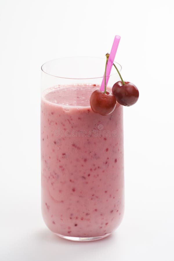 A delicious cherry milkshake