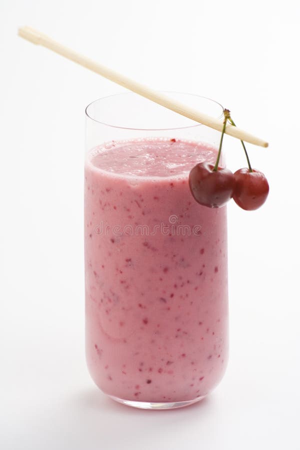 A delicious cherry milkshake