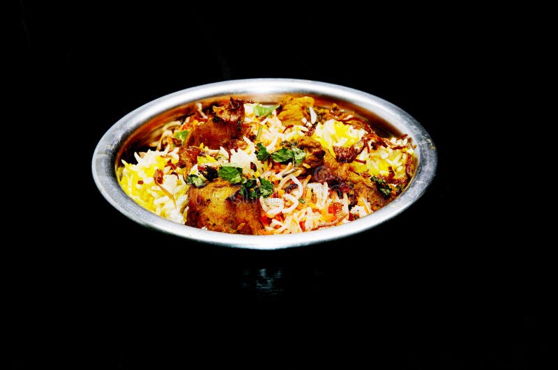 Delicious chicken biryani kept in a container. Chicken dum biryani stock images, royalty-free photos and pictures