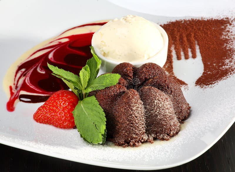 Delicious chocolate dessert