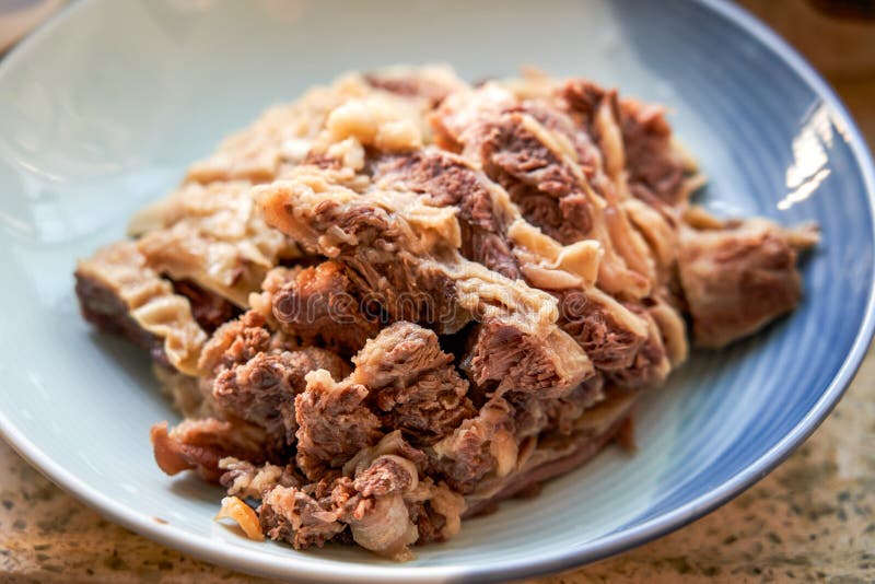 Delicious classic Cantonese dish, beef brisket in clear soup.