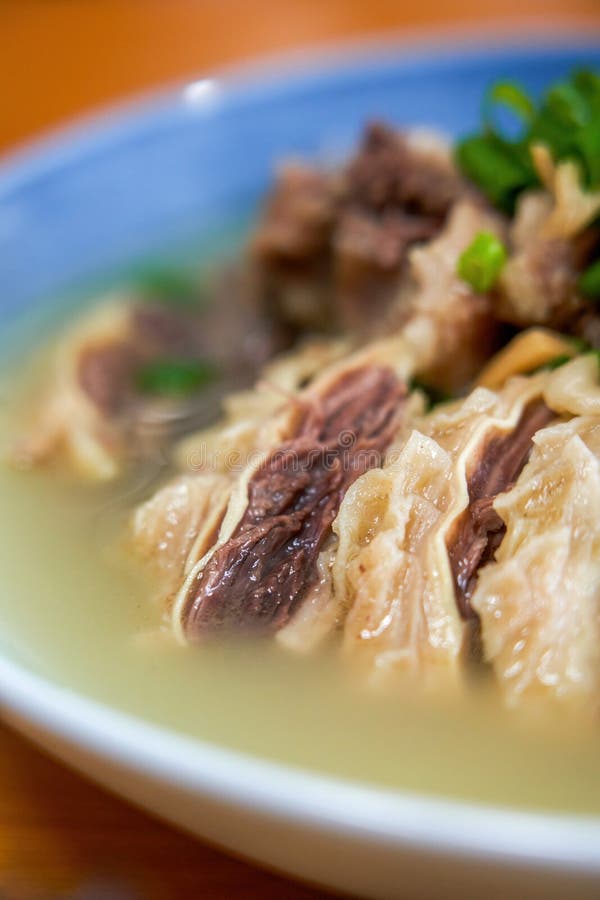 Delicious classic Cantonese dish, beef brisket in clear soup.