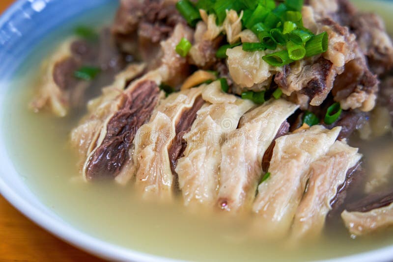 Delicious classic Cantonese dish, beef brisket in clear soup.