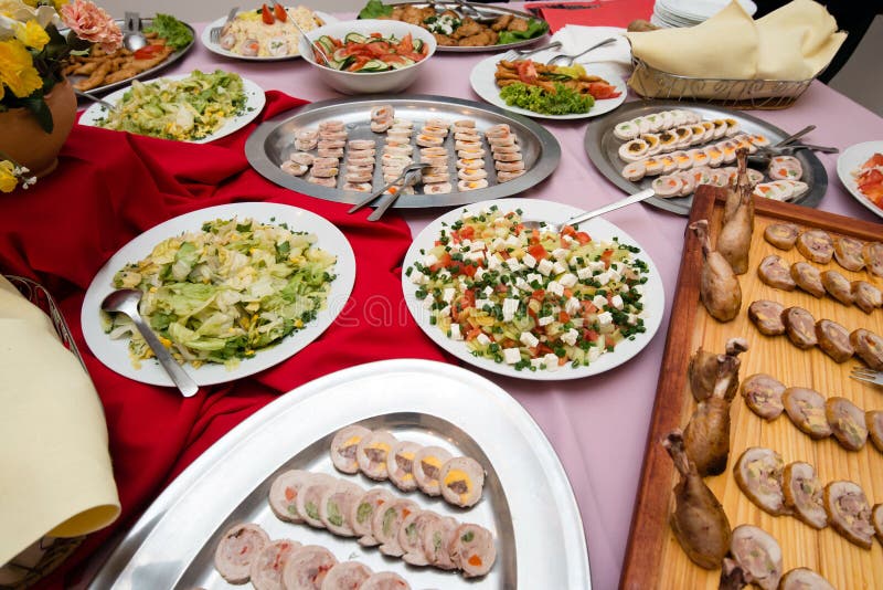 Delicious cold appetizers stock image. Image of banquet ...
