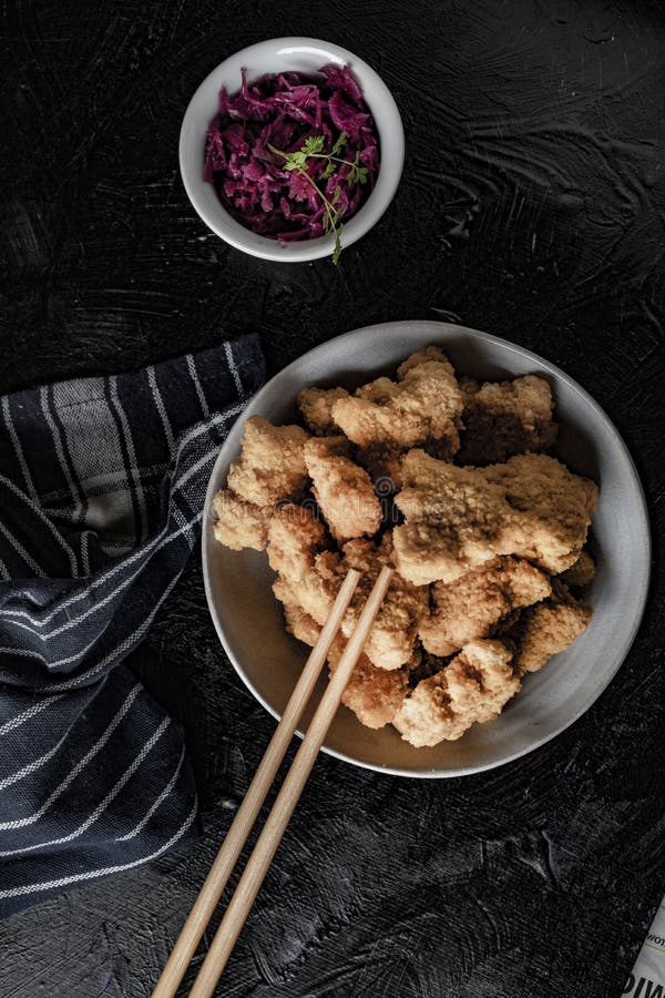 Delicious Crispy Fried Chicken Breast Strips Stock Image - Image of