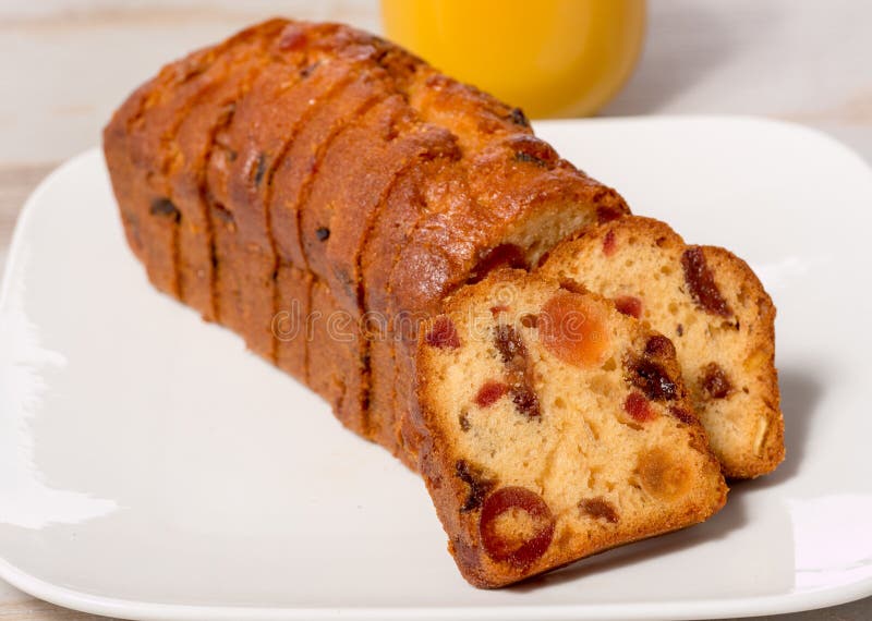 Delicious Dried Fruit Cake with Raspberries Stock Photo Image of