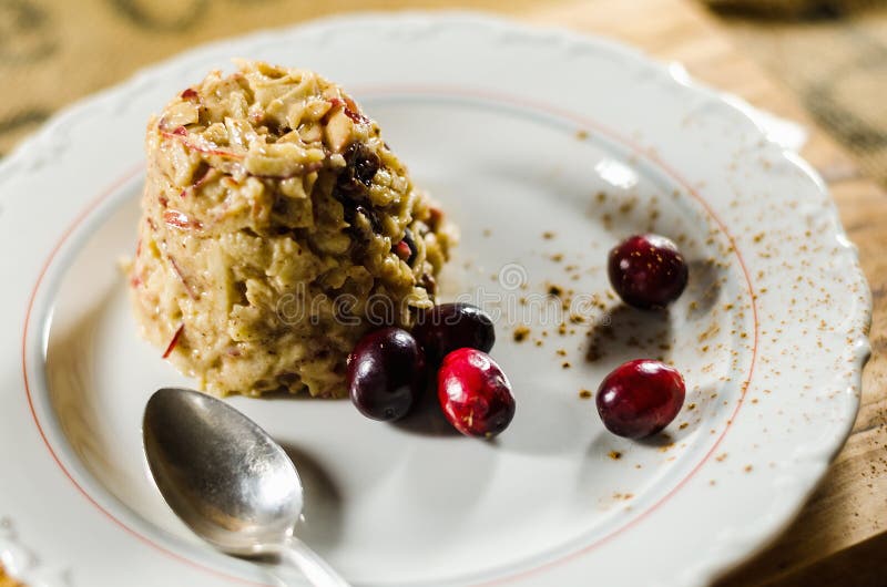 Delicious Food And Berries In Plate royalty free stock image