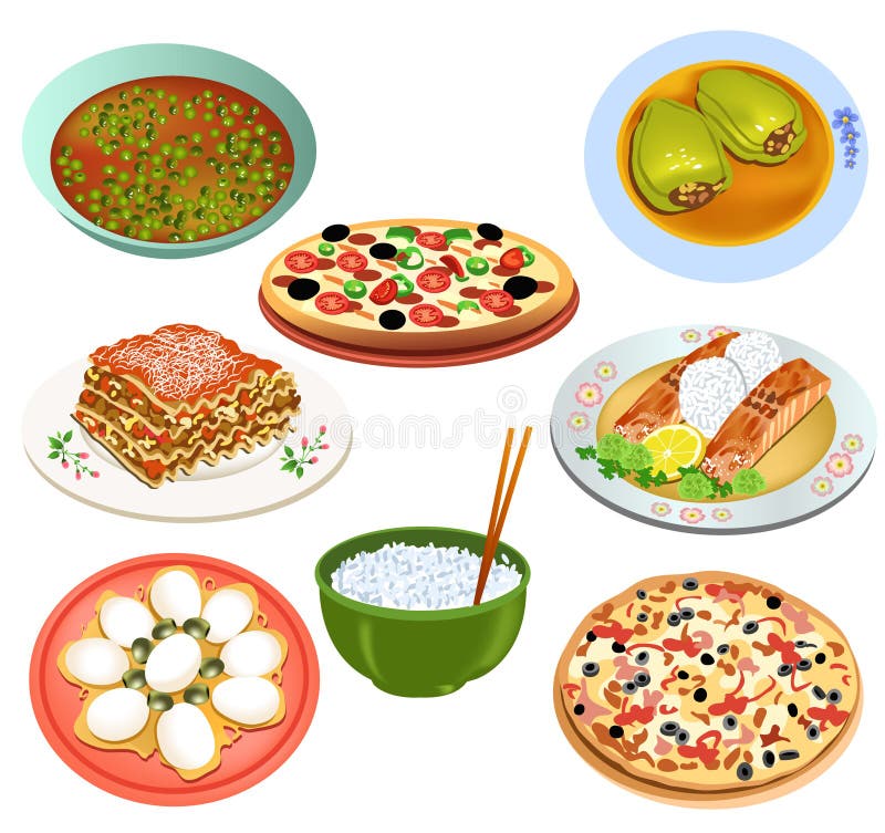 Delicious food vector illustration Delicious food vector illustration