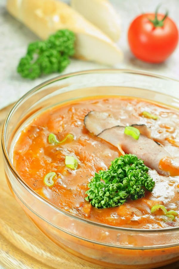 Delicious food â€“ goulash soup stock photography
