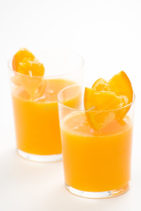 A delicious freshness orange juice