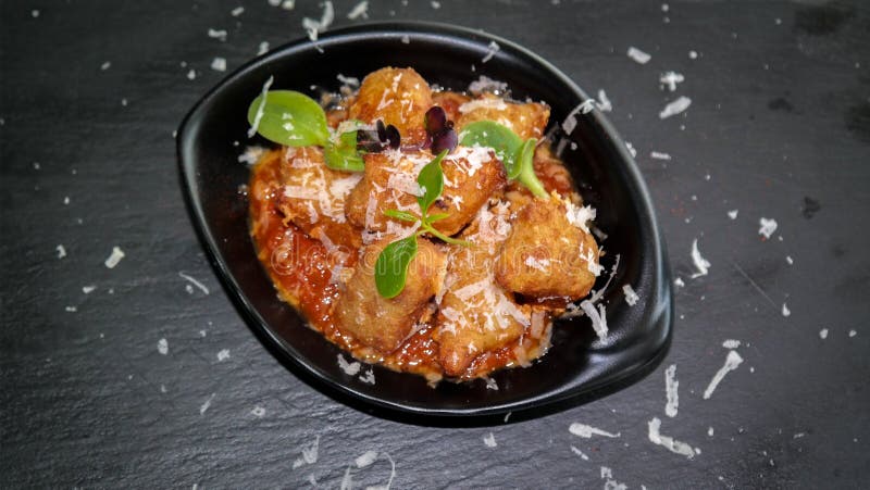 Delicious fried amuse bouche appetizer - Fried food to share royalty free stock photos Delicious fried amuse bouche appetizer - Fried food to share royalty free stock photos