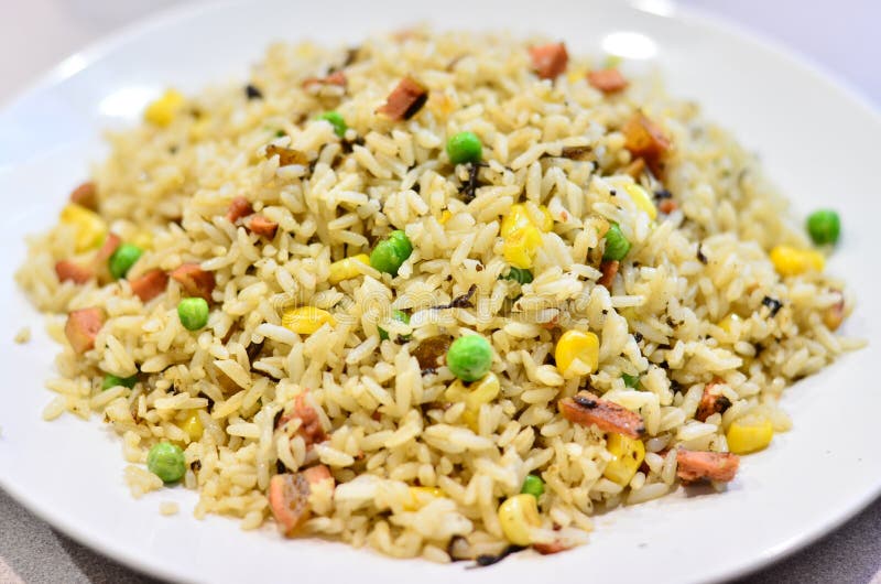 Fried rice stock photo. Image of eatery, rice, plate 30266572