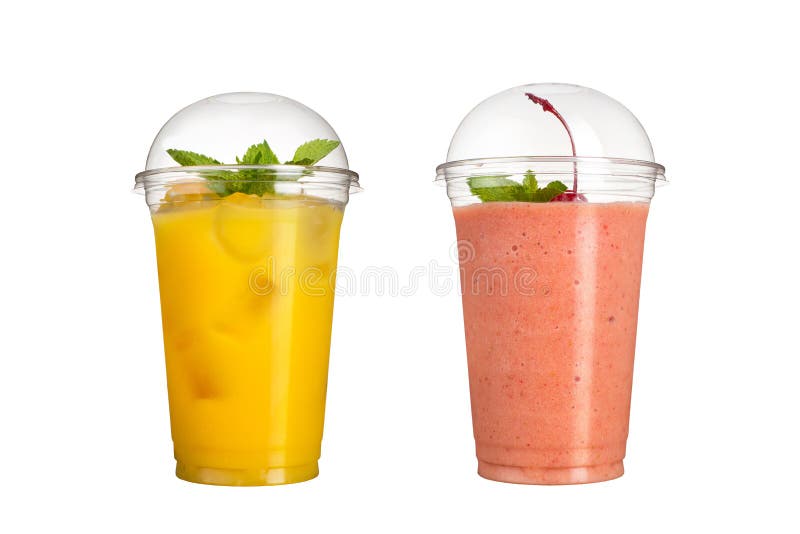 https://thumbs.dreamstime.com/b/delicious-fruit-smoothies-plastic-cups-white-background-two-cocktails-taste-pineapple-cherry-delicious-fruit-140631416.jpg
